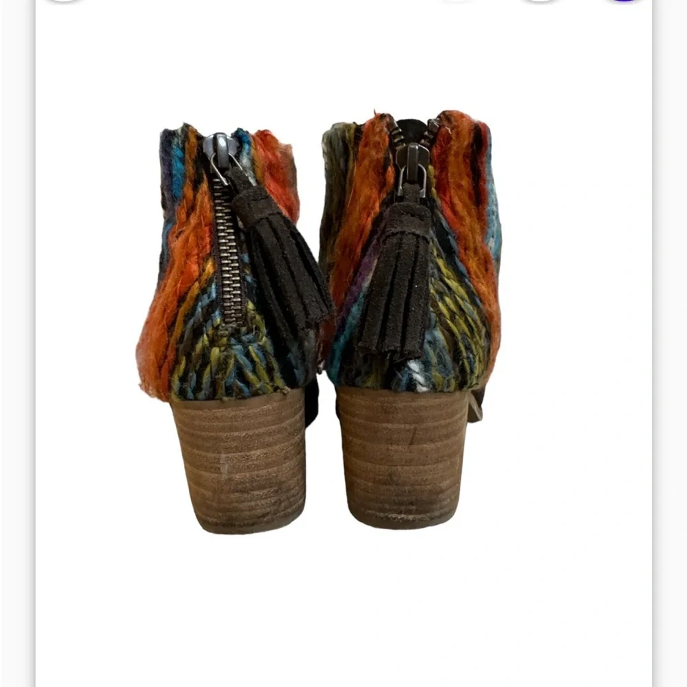 Tom’s Woven Tapestry Ankle Boots - MULTICOLORED size 7